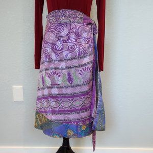 Darn Good Yarn Silk Sari Wrap Skirt